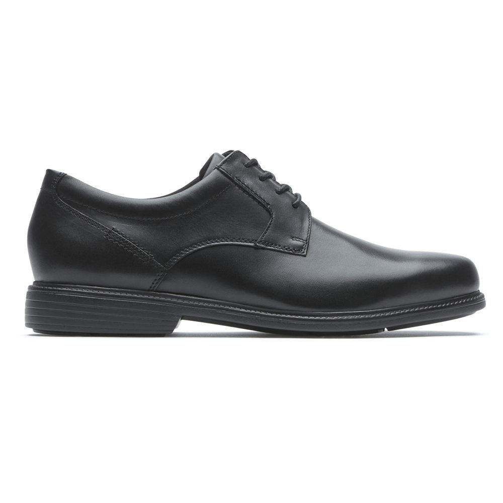 Oxfords Rockport Hombre Mexico - Charles Road Plain Toe Negros - DIOHA8235